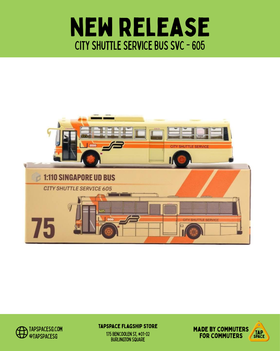 (MC) SG75 City Shuttle Service Nissan Diesel - Svc 605