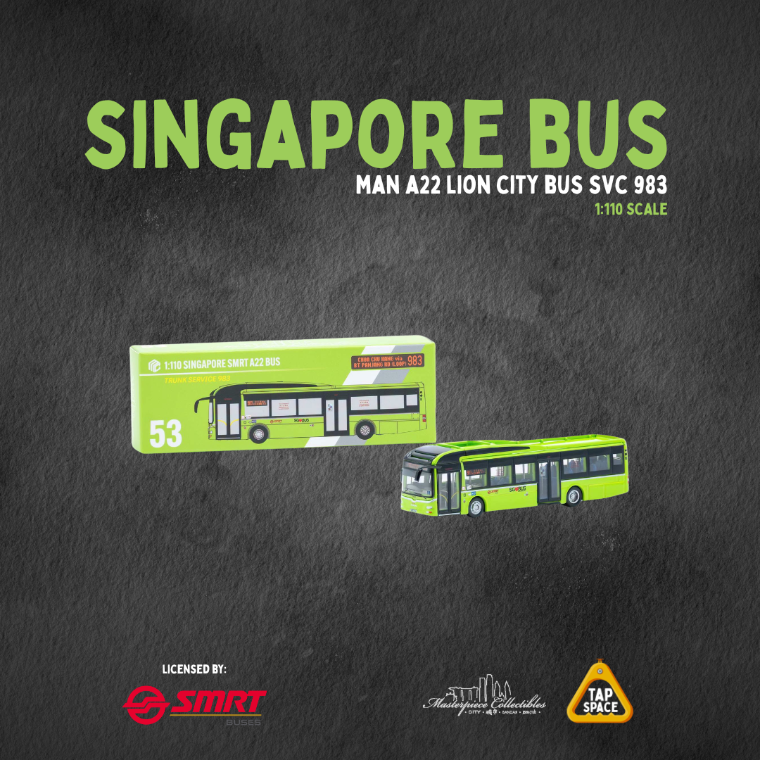 (MC) SG53 MAN A22 Green Single Decker Bus - SVC 983