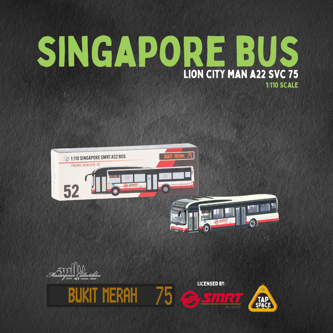 (MC) SG52 MAN A22 SMRT Single Decker Bus - SVC 75