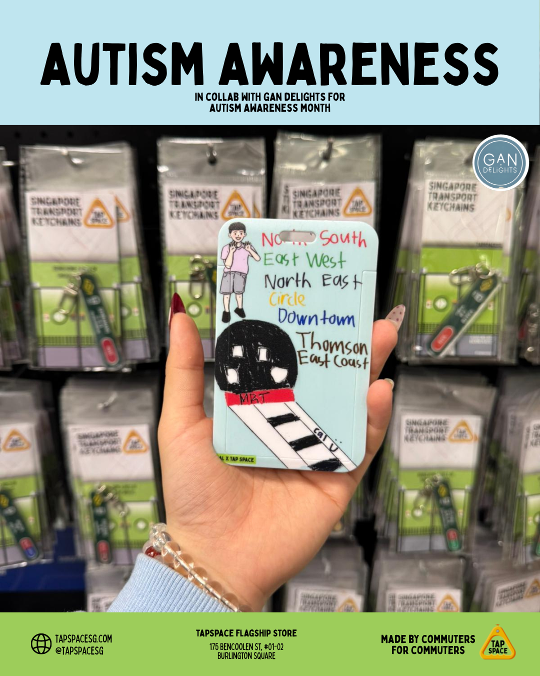 TS X GD Autism Awareness Card Holder