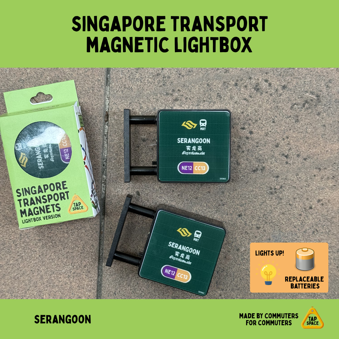 Serangoon MRT Station Magnetic Lightbox