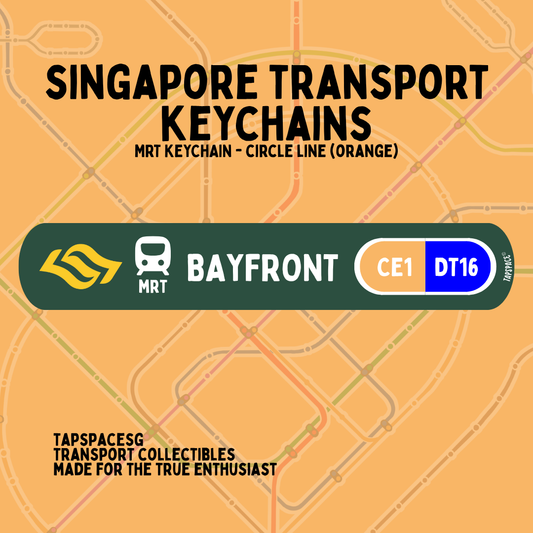 Bayfront MRT Station Keychain