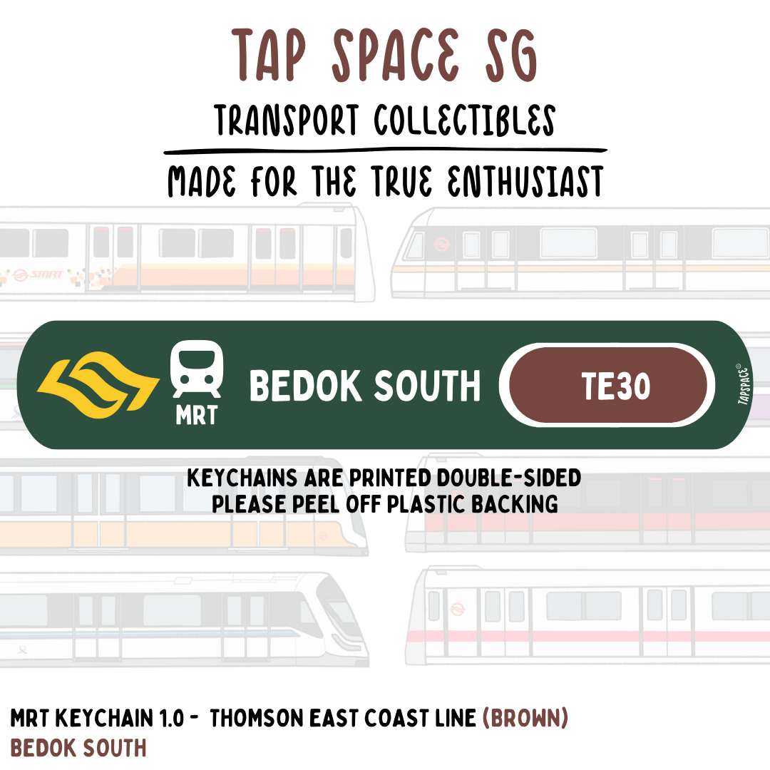 Bedok South MRT Station Keychain