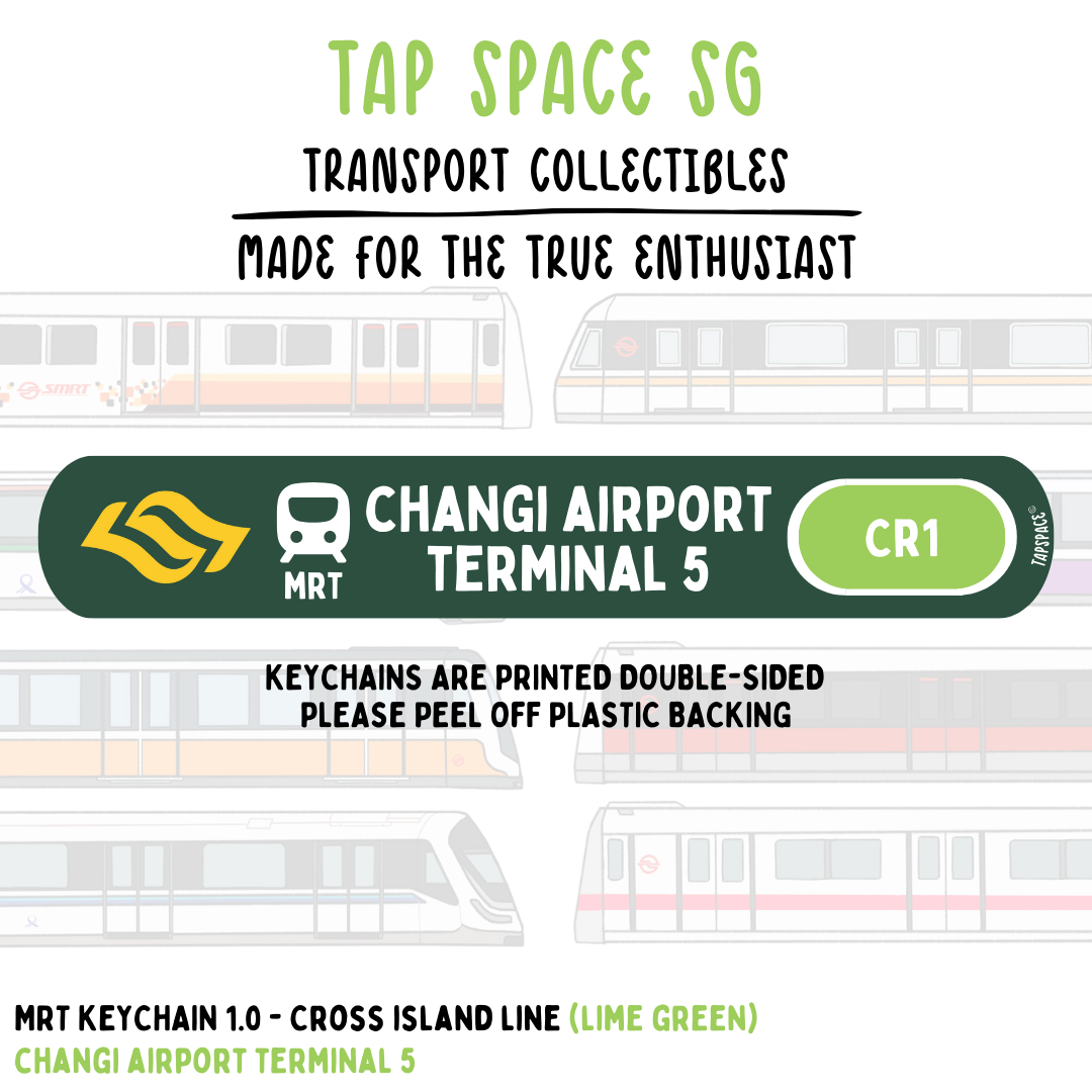 Changi Airport Terminal 5 MRT Station Keychain