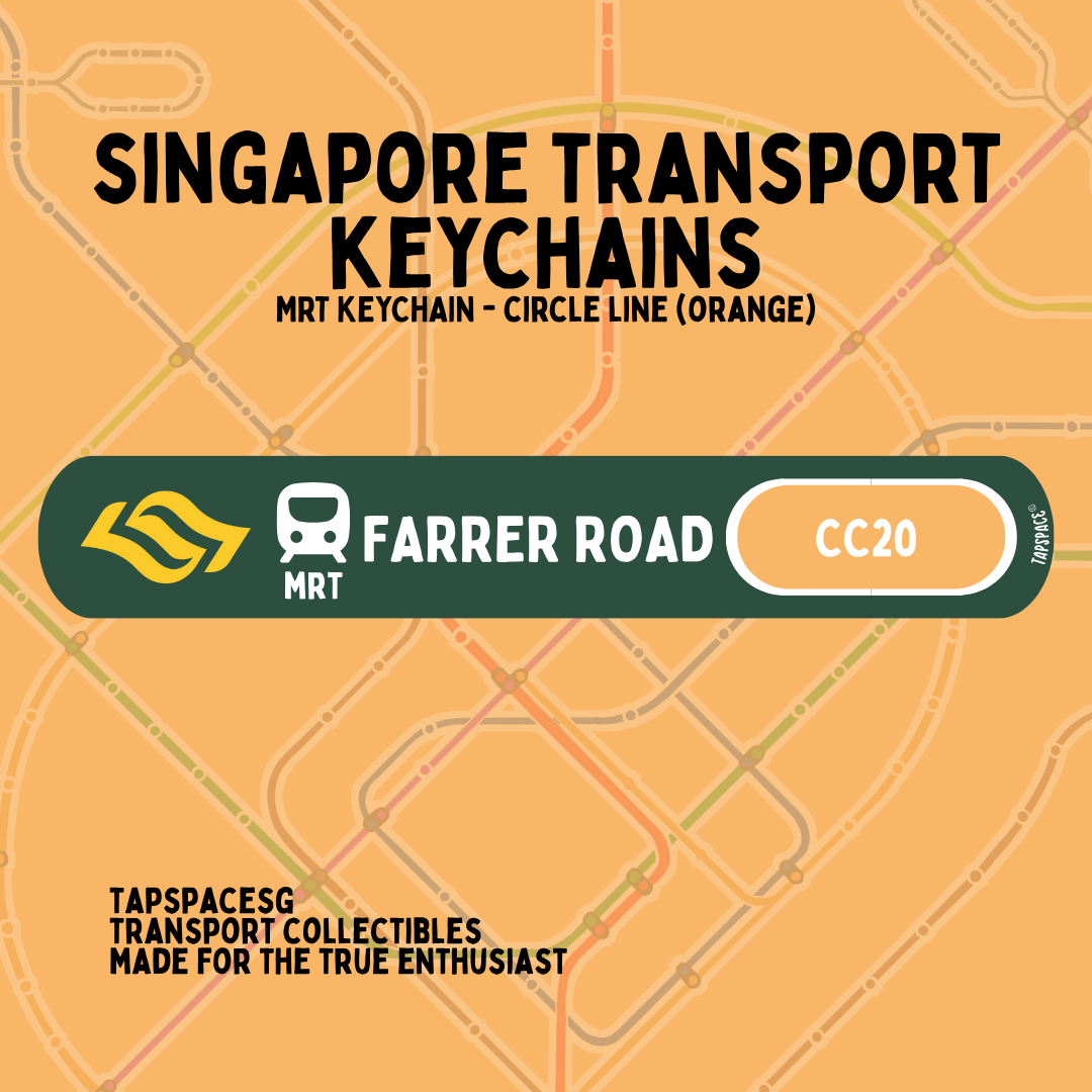 Farrer Road MRT Station Keychain
