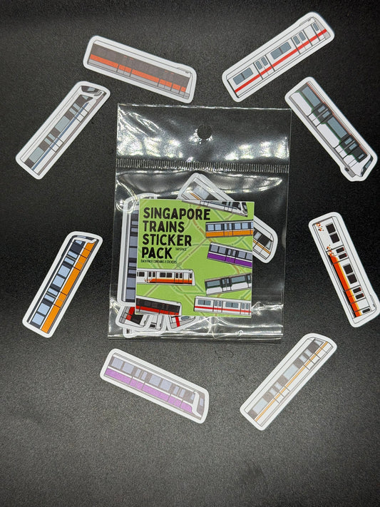 Singapore Trains Sticker Bundle Pack