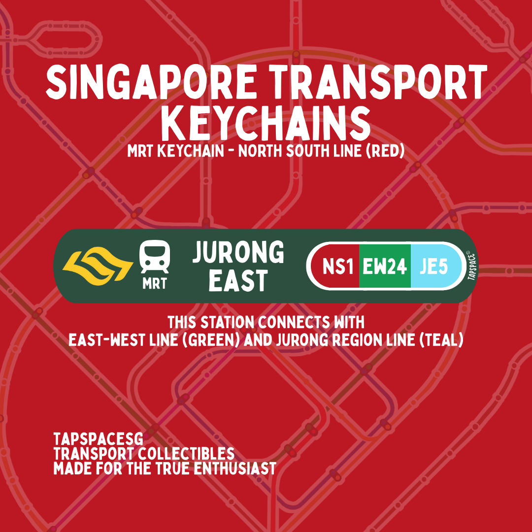 Jurong East MRT Station Keychain
