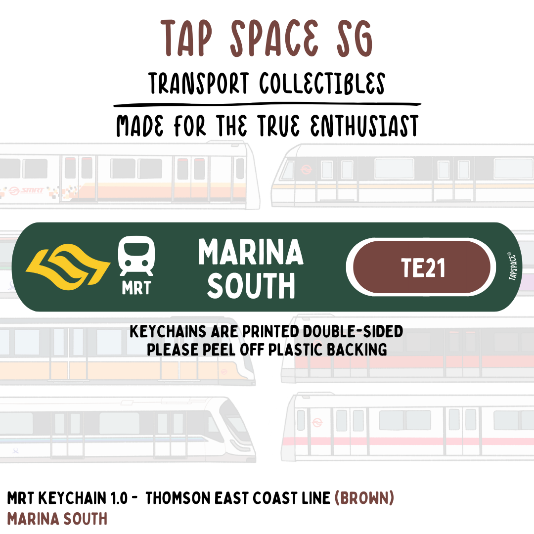 Marina South MRT Station Keychain