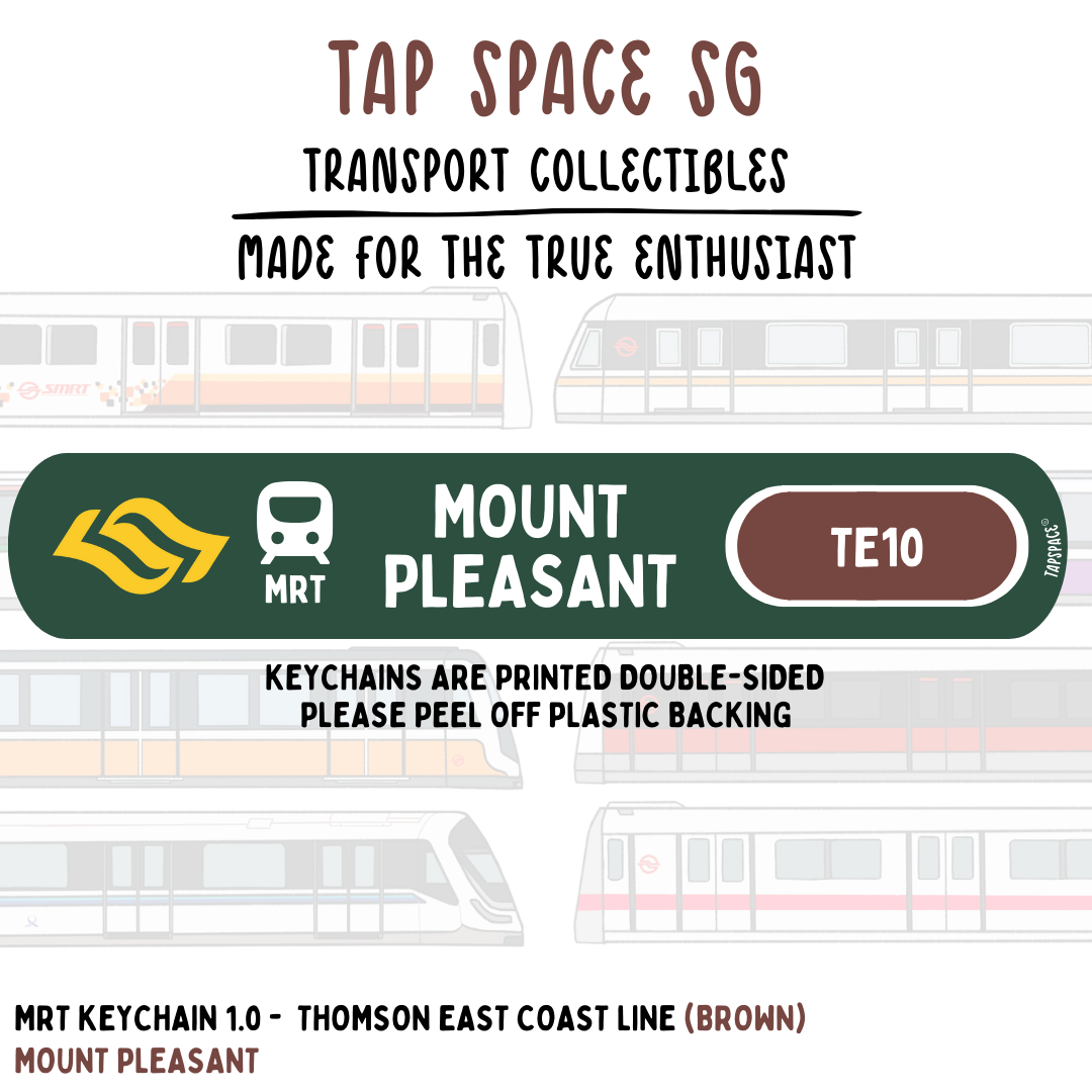 Mount Pleasant MRT Station Keychain