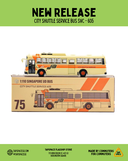 (MC) SG75 City Shuttle Service Nissan Diesel - Svc 605
