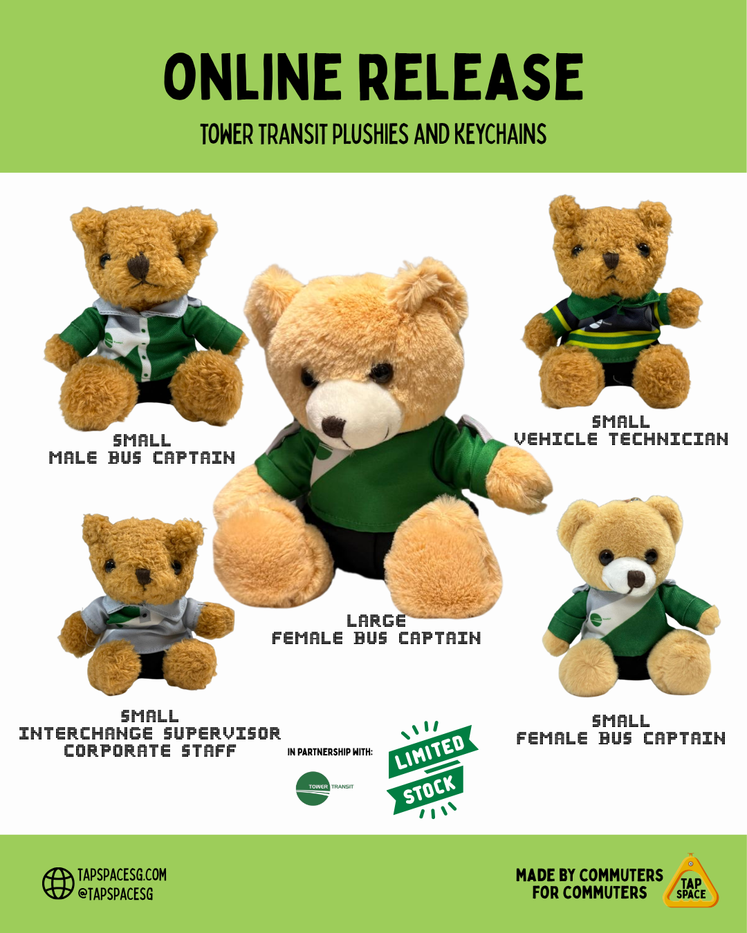 Tower Transit Plush Bear