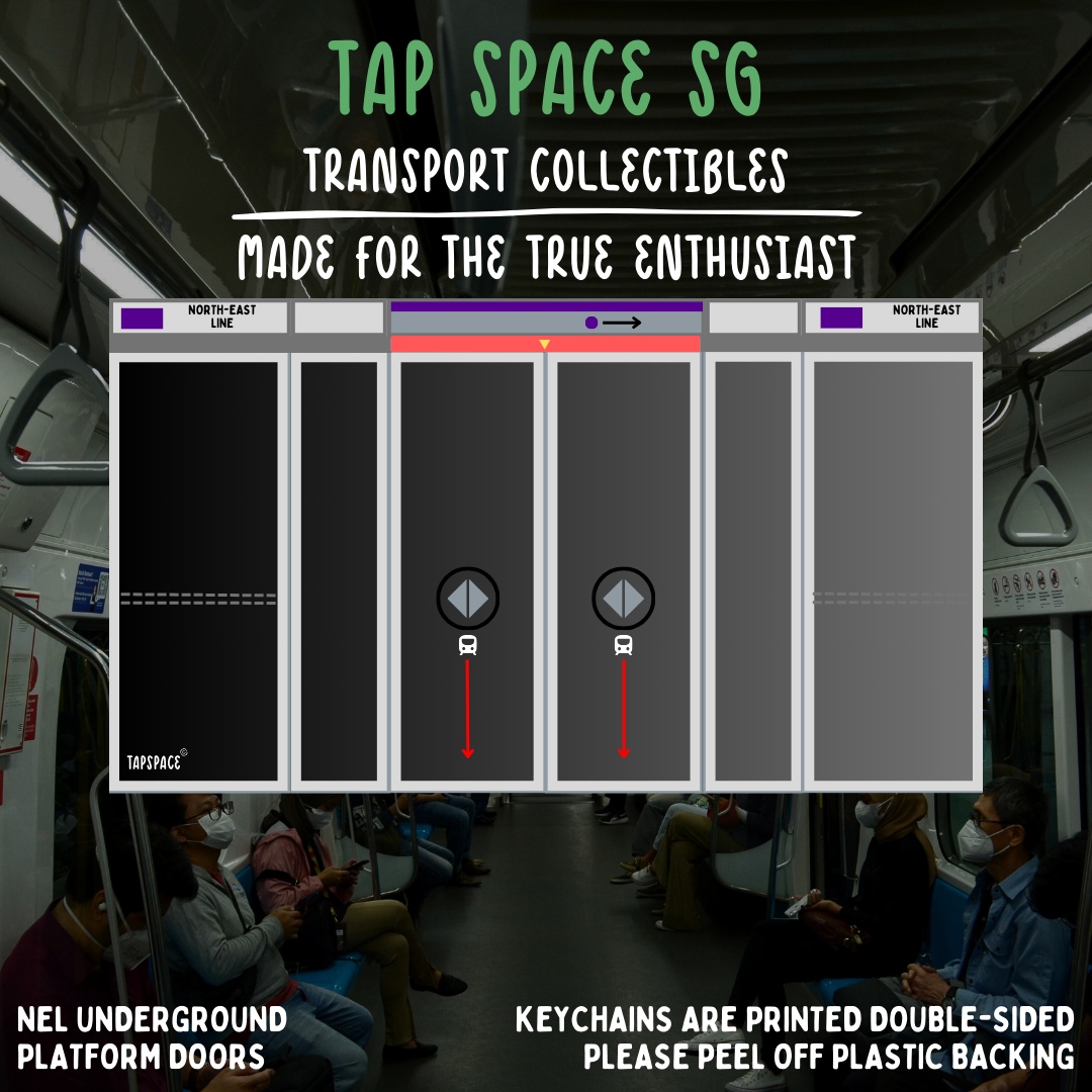 North-East Line Platform Doors MRT Icons Keychain