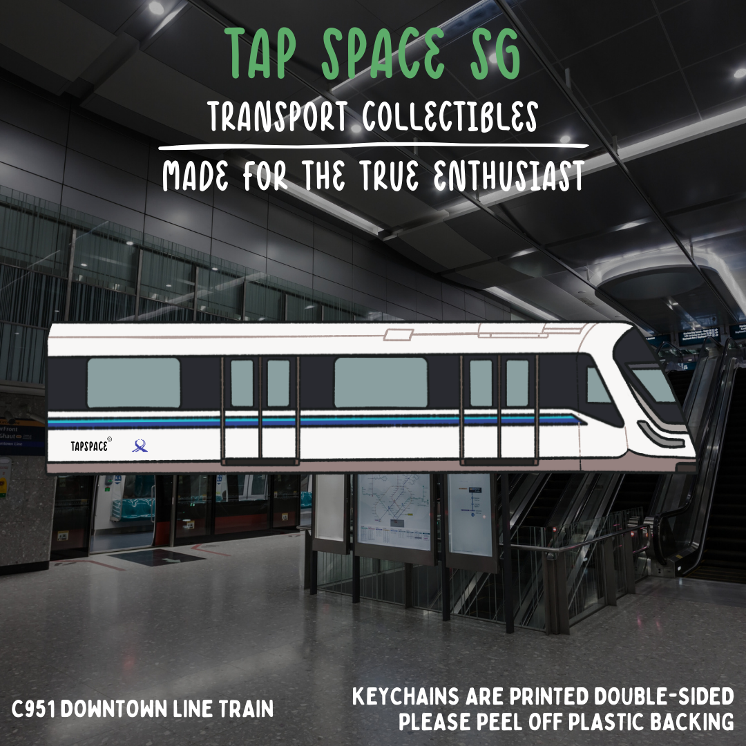 C951 Downtown Line MRT Train Keychain