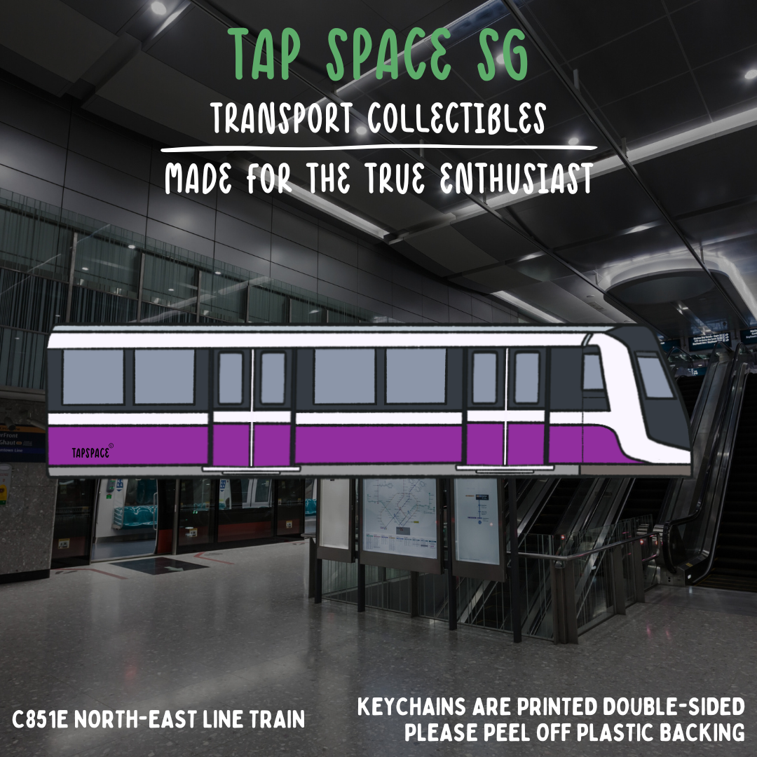 C851E North-East Line MRT Train Keychain