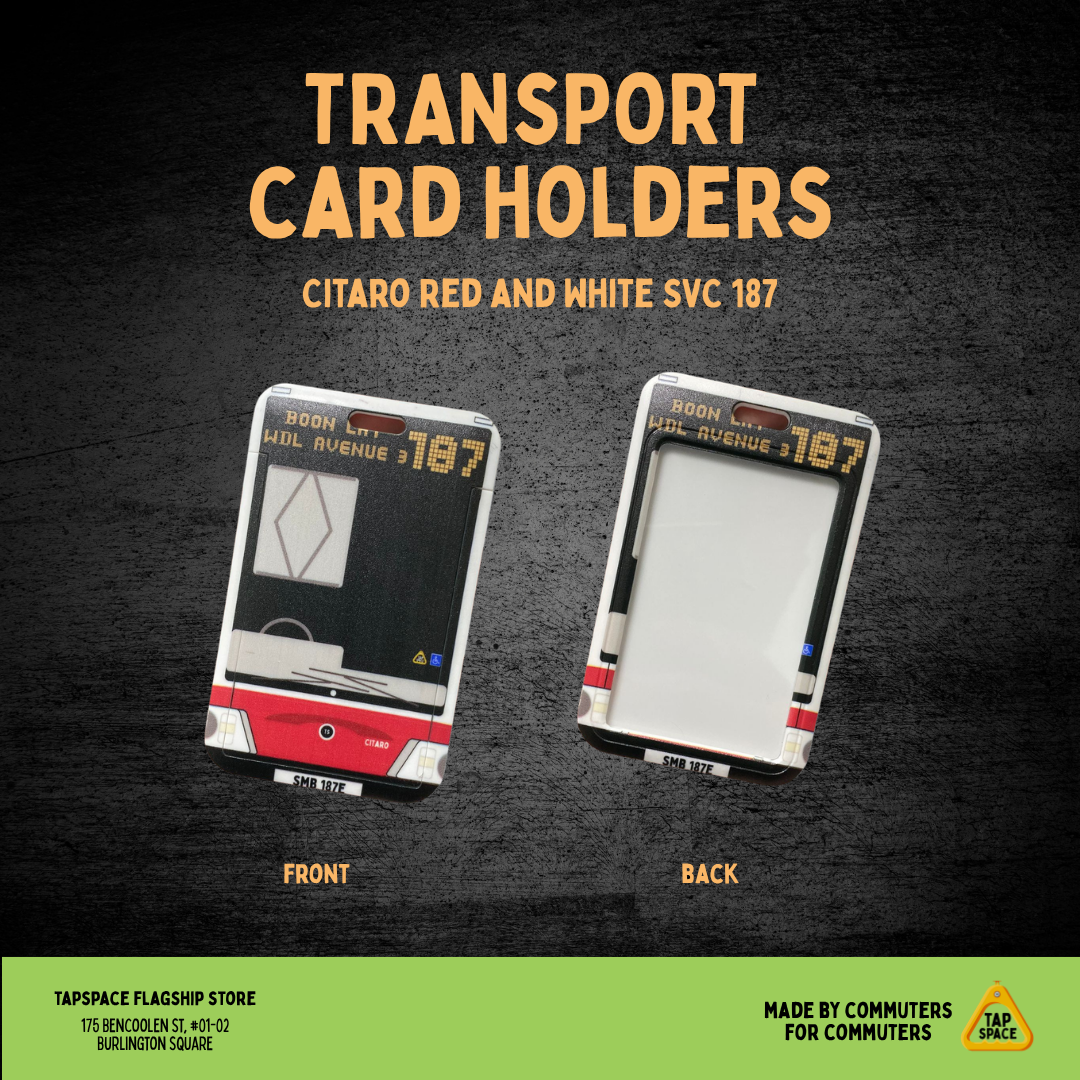 Citaro Red and White 187 Transport Card Holder