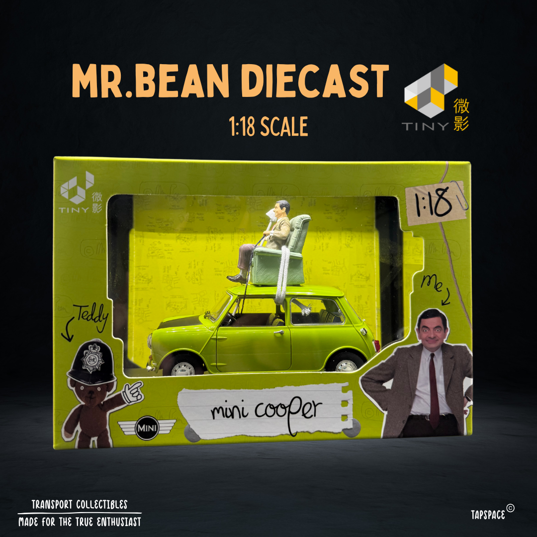 [TINY] 1:18 MR.BEAN MINI COOPER WITH FIGURINE AND SOFA SET