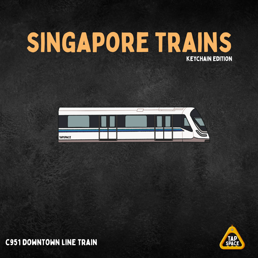 C951 Downtown Line MRT Train Keychain