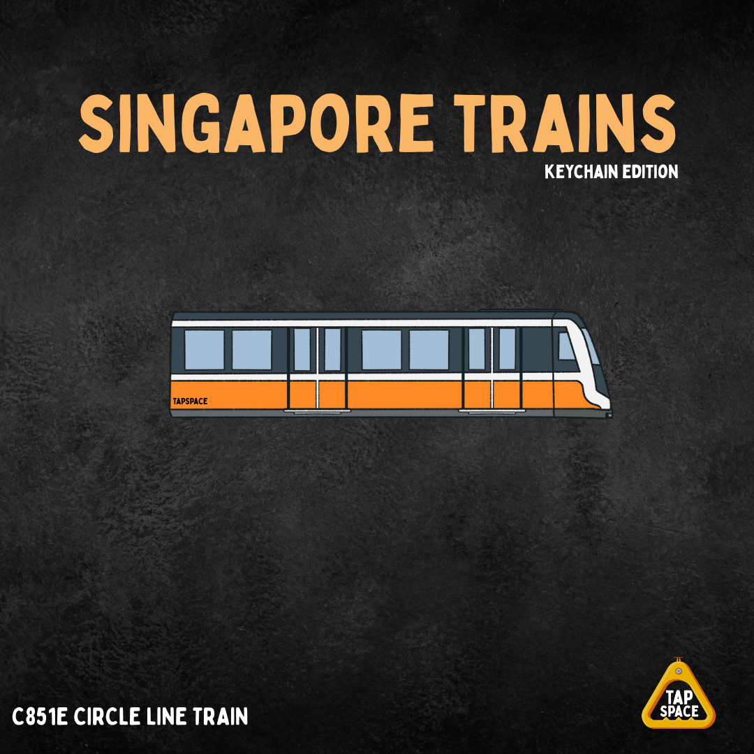 C851E Circle Line MRT Train Keychain