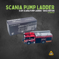 (MC) SCDF Scania Pump Ladder – Boss Edition (1:64 Diecast)