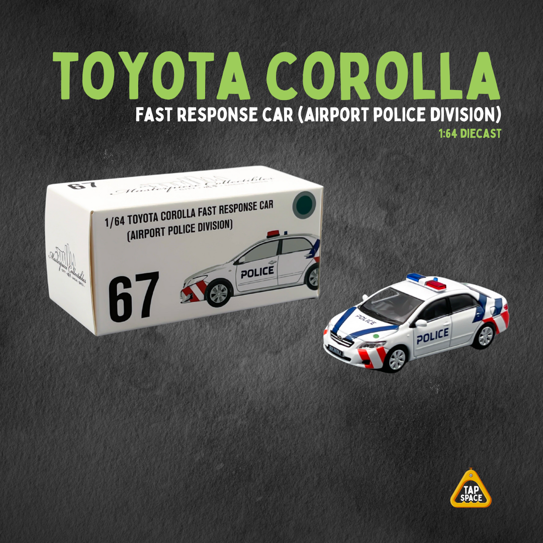 (MC) SG67 Toyota Corolla Fast Response Car (Airport Police Division) 1:64 Diecast