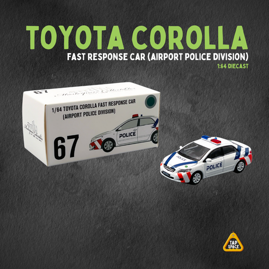 (MC) SG67 Toyota Corolla Fast Response Car (Airport Police Division) 1:64 Diecast