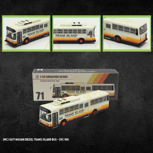 (MC) SG71 Nissan Diesel Trans Island Bus - SVC 950