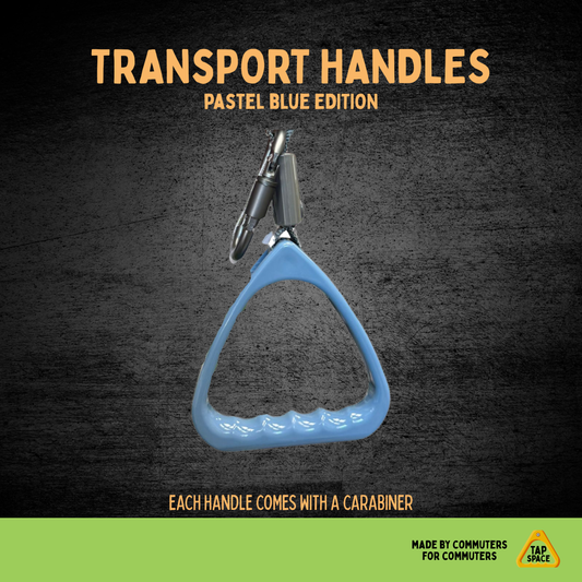 Bus and Train Handle Pastel Blue - The Transport Handle