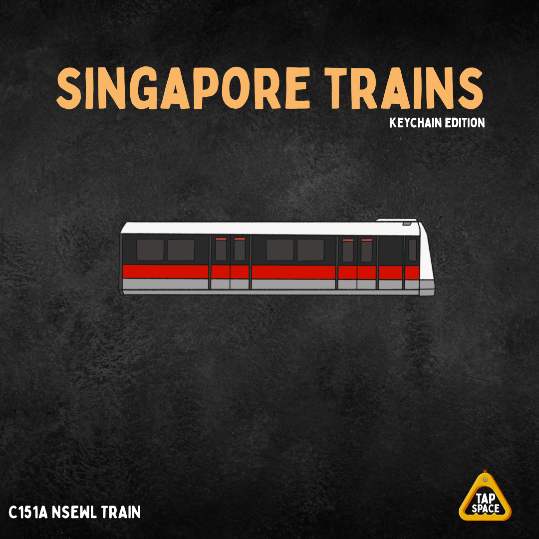 C151A NSEWL MRT Train Keychain | Tap Space Singapore