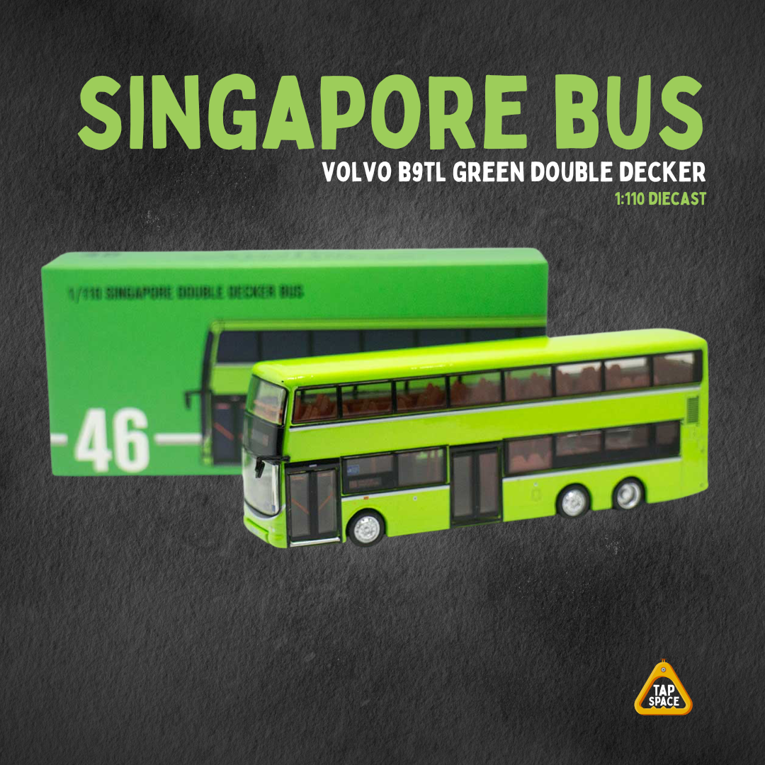 (MC) SG46 Volvo B9TL Green Double Decker Bus Diecast - SVC 513
