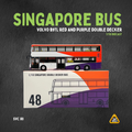 (MC) SG48 Volvo B9TL Red & Purple Double Decker Bus - Svc 80