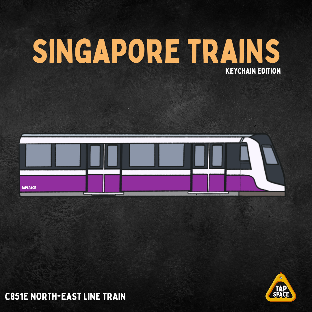 C851E North-East Line MRT Train Keychain