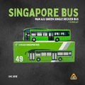 (MC) SG49 MAN A22 Green Single Decker Bus - SVC 851e