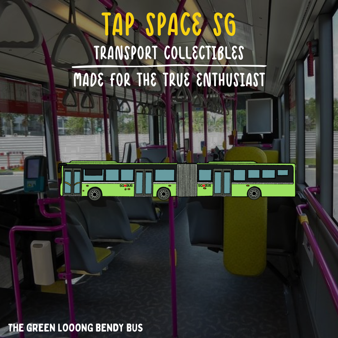 The Green Looong Bendy Bus Keychain