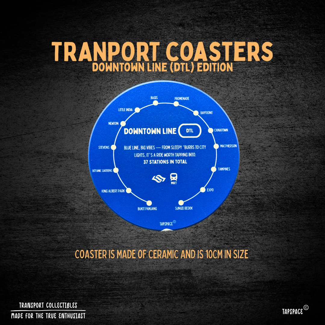 Downtown Line (DTL) Transport Coasters – Tap Space (A brand of Toy ...