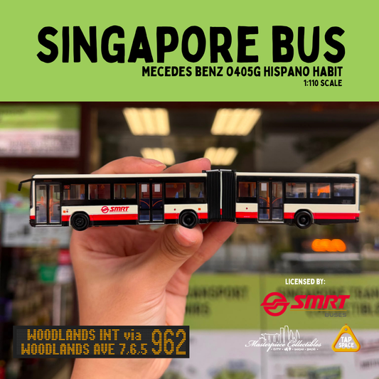 [MC] SG 70 - Mercedes Benz O405G Hispano Habit SMRT Bendy Bus - Svc 962