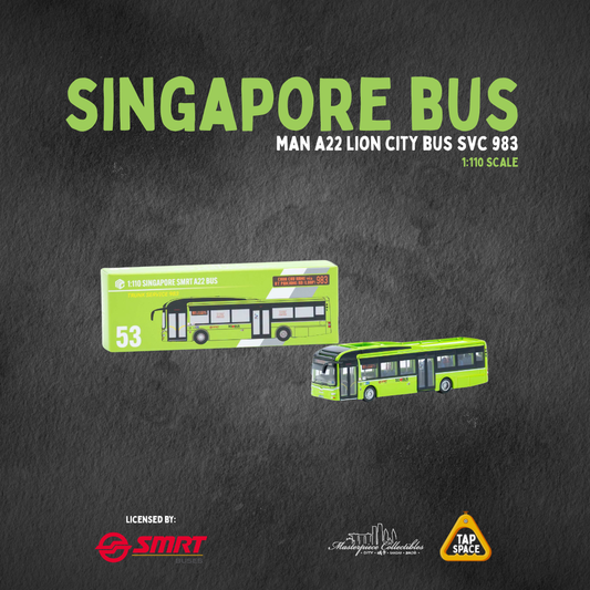 (MC) SG53 MAN A22 Green Single Decker Bus - SVC 983