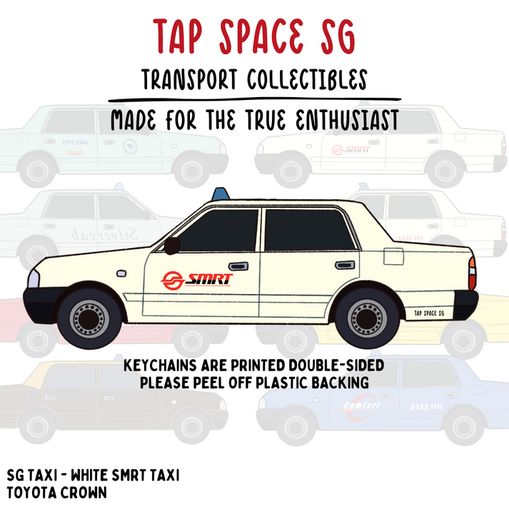 The White SMRT Taxi Keychain | Tap Space Singapore – Tap Space (A brand ...