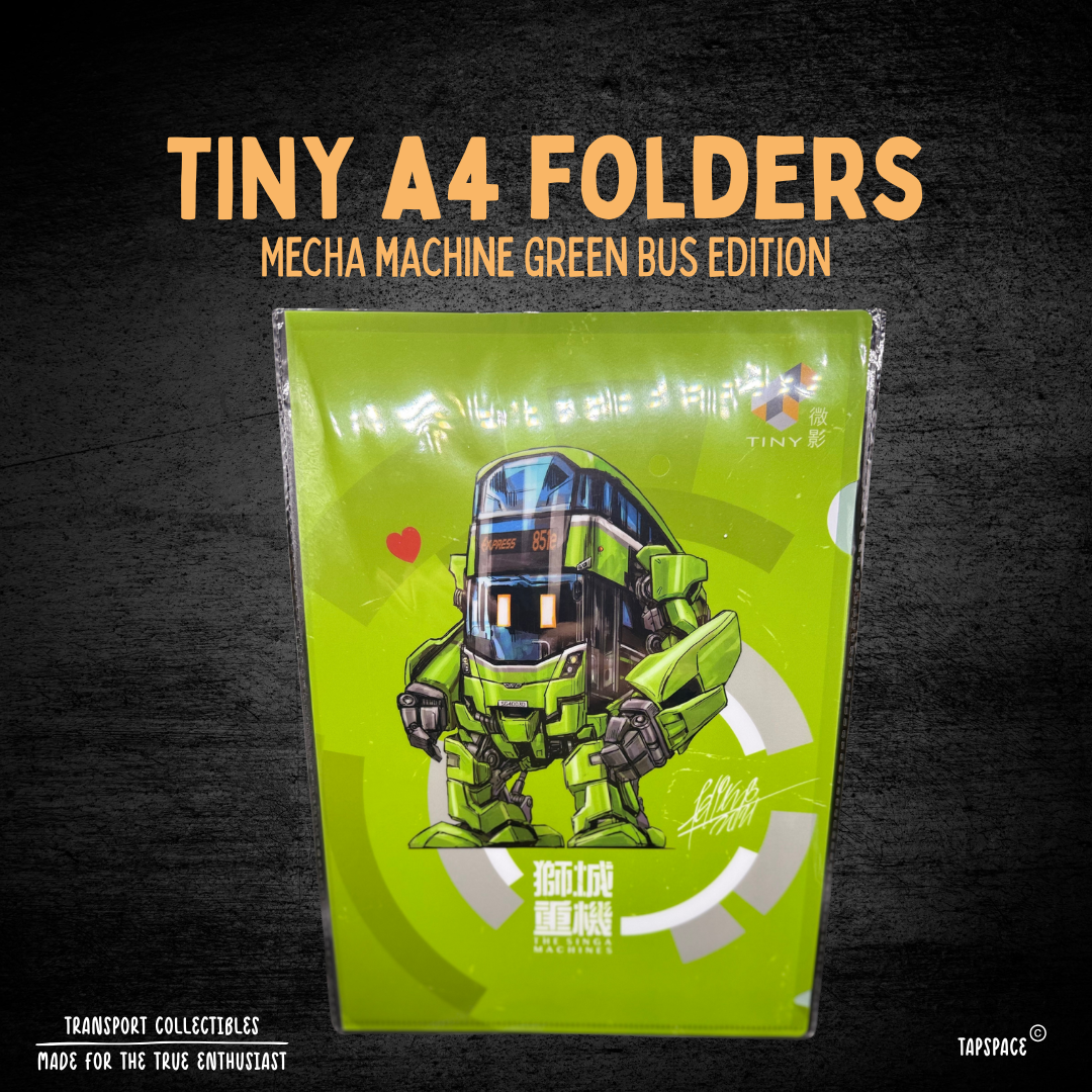 TINY Singa A4 Folder – B8L Green Bus