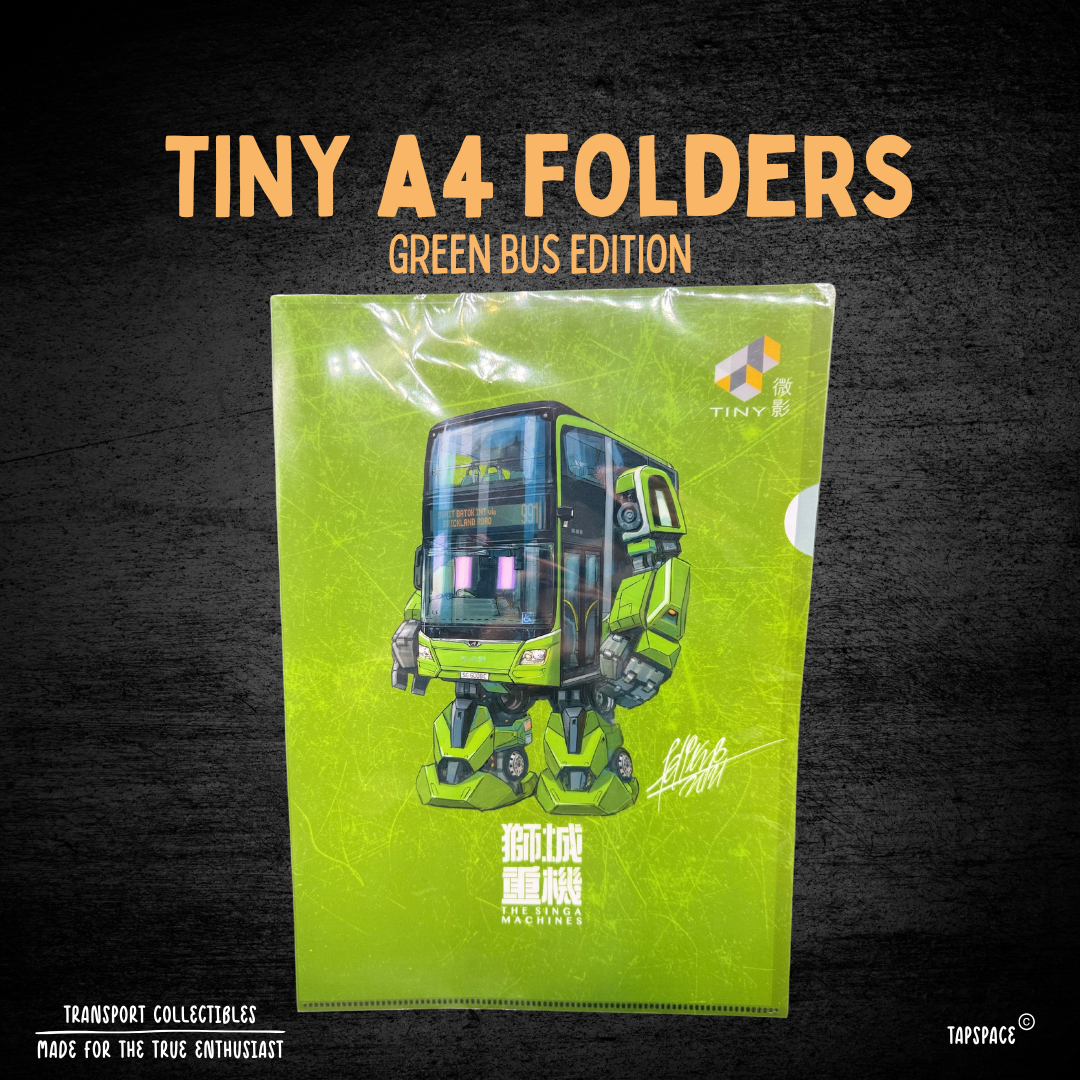 TINY Singa A4 Folder – MAN A95 Green Bus