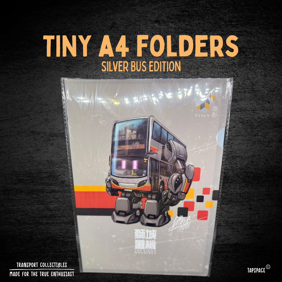 TINY Singa A4 Folder – Enviro 500 SIlver Bus