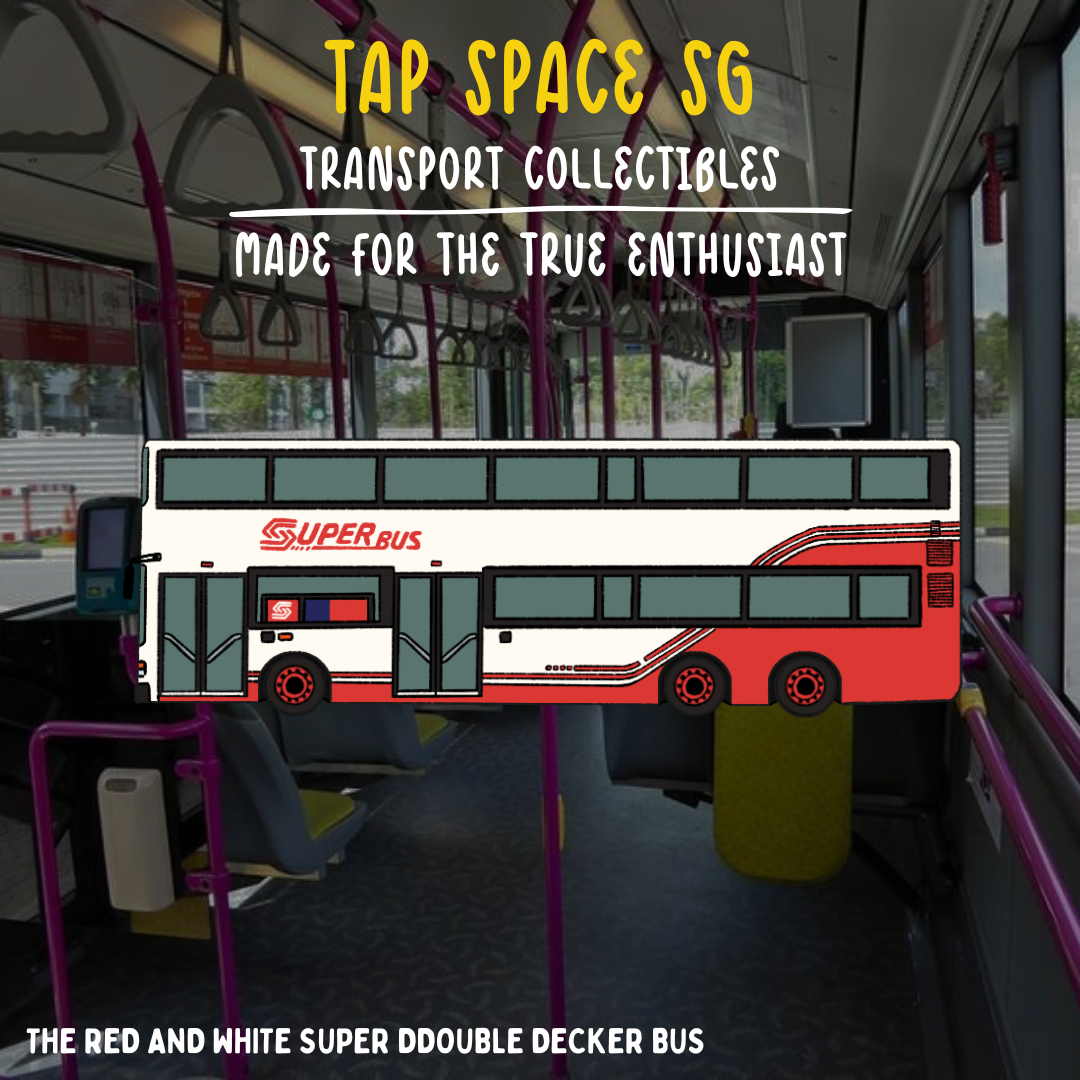The Red and White Super Ddouble Bus Keychain