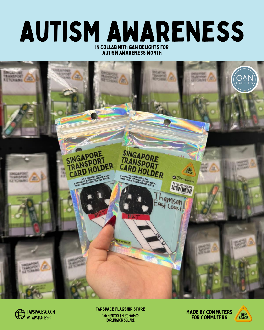 TS X GD Autism Awareness Card Holder