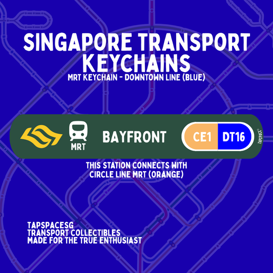 Bayfront MRT Station Keychain