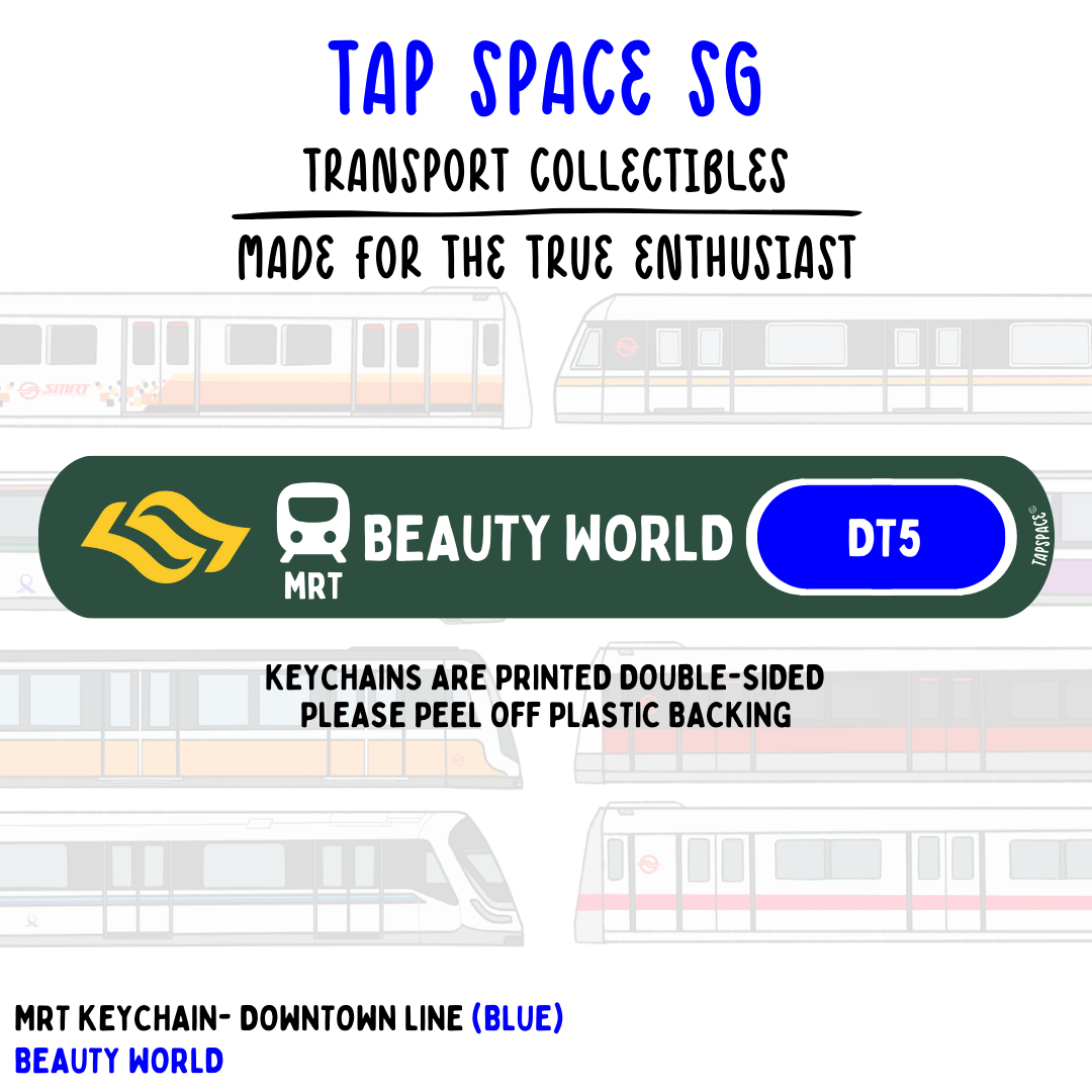 Beauty World MRT Station Keychain