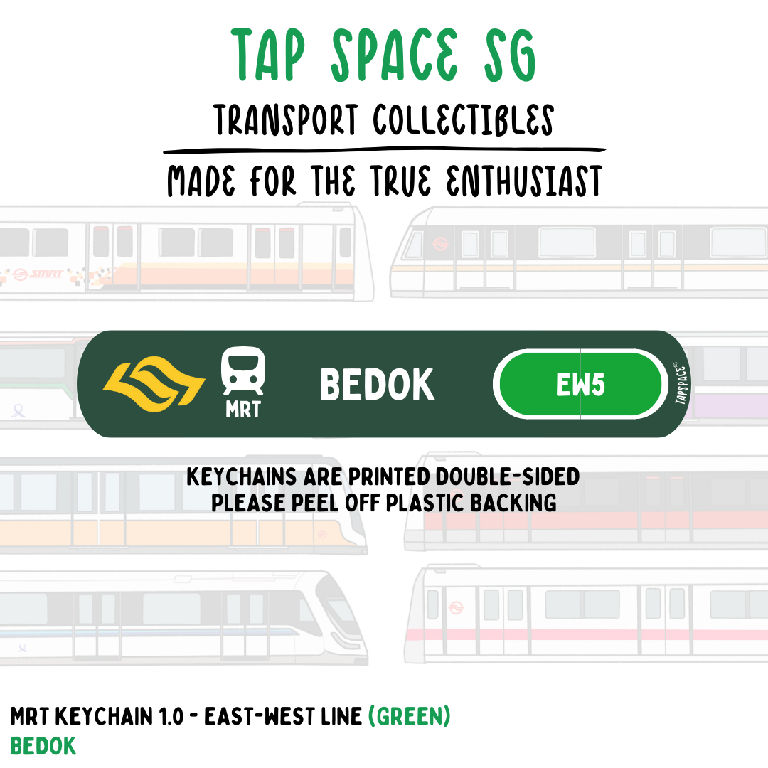 Bedok MRT Station Keychain