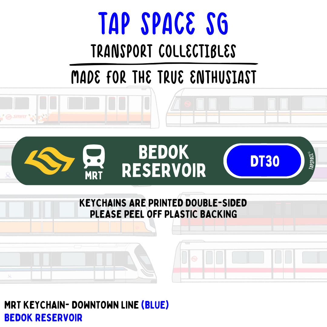 Bedok Reservoir MRT Station Keychain