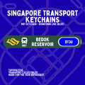 Bedok Reservoir MRT Station Keychain