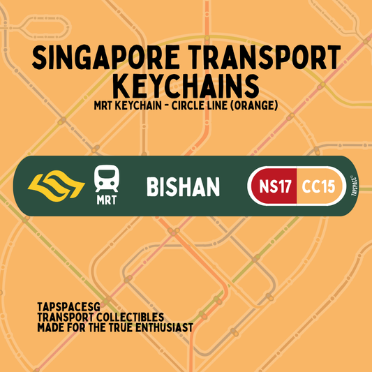 Bishan MRT Station Keychain