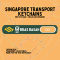 Bras Basah MRT Station Keychain
