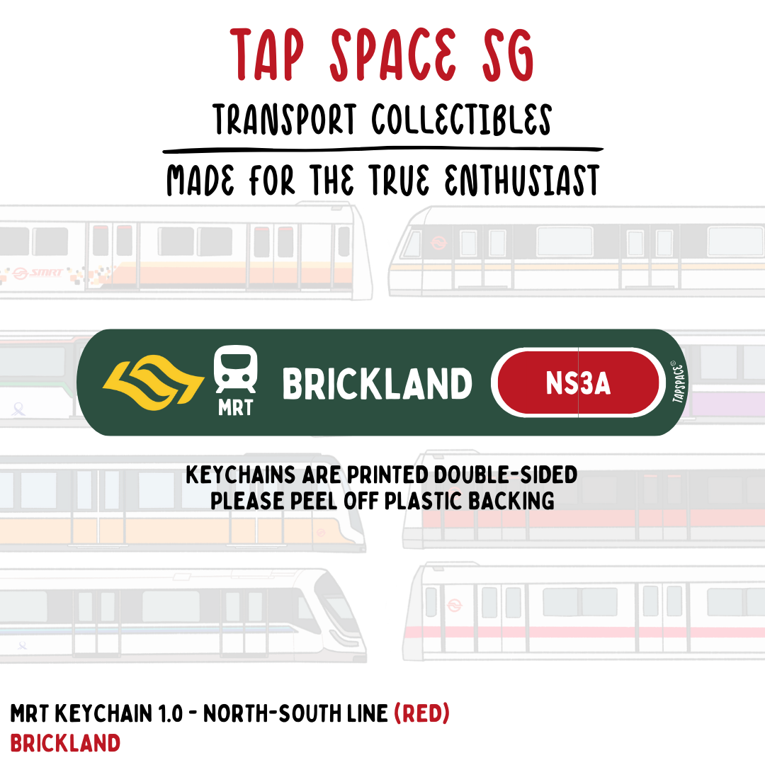 Brickland MRT Station Keychain